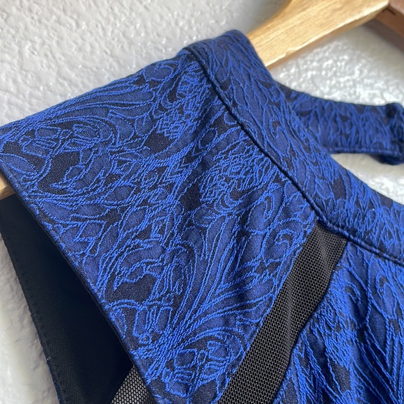 Bisou Bisou Blue and Black Dress - Picture 4 of 9